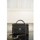 샤넬 CHANEL 26P LP Long Vanity with chain Black 19.5cm