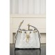 샤넬 CHANEL 25c AS5293 25Small Handbag Braided Raffia&White 26cm
