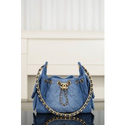 샤넬 CHANEL 25C AS5631 25 Mini Bag Light blue 22cm