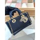 디올 Dior Small Lady D-Joy Bag Blue 22cm