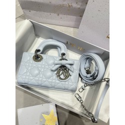 디올 Dior Mini Lady D-Joy Bag Light blue 19cm