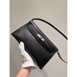 에르메스 Hermes Kelly elan Box 89 Noir/silver