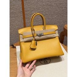 에르메스 Hermes Birkin 25cm Swift T2 June Mango/silver
