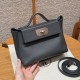 에르메스 Hermes Kelly 2424 21cm Evercolor 85 Ardoise/silver