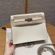 에르메스 Hermes Kelly danse 22cm Swift 10 Craie/silver