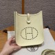 에르메스 Hermes Mini Evelyne 16cm clemence i8 Jaune Milton/silver