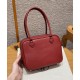 에르메스 Hermes Mini Plume 21cm Swift 55 Rouge H/silver