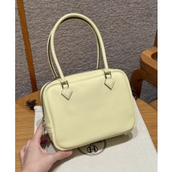에르메스 Hermes Mini Plume 21cm Swift i8 Jaune Milton/silver