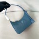 프라다 Prada 1N204M Hobo Re-Edition 2005 리나일론 미니백 Blue 22cm