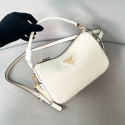 프라다 Prada 1BC277 Small leather bag White 25cm