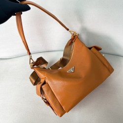 프라다 Prada 1BC264 Explore large nappa leather bag Caramel 32cm