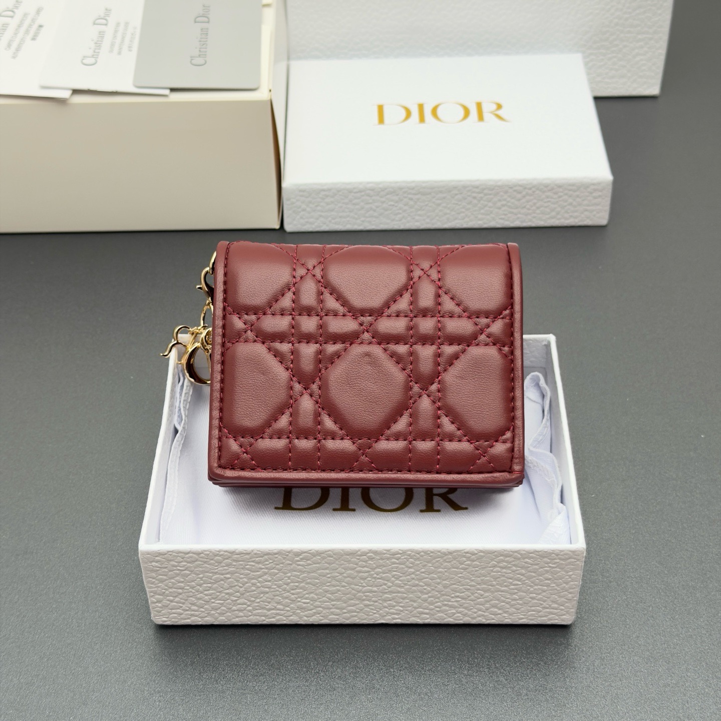 디올 Dior S0178 Lady Gardenia 지갑 11cm