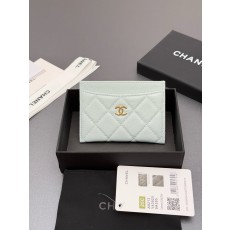 샤넬 Chanel 0213 카드 케이스 Light blue 11cm