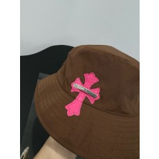 크롬하츠 Chrome Hearts Cross Chum Bucket Hat Brown&Pink