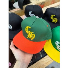 크롬하츠 Chrome Hearts Miami Baseball Hat Green&Orange&Gold