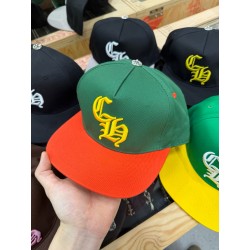크롬하츠 Chrome Hearts Miami Baseball Hat Green&Orange&Gold