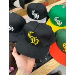 크롬하츠 Chrome Hearts CH Baseball Cap Black&Yellow