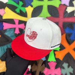 크롬하츠 Chrome Hearts 베이스볼캡 White&Red 57.8cm