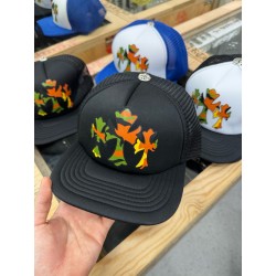 크롬하츠 Chrome Hearts King Taco Foam Front Mesh Trucker Hat Black&Camo