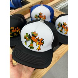 크롬하츠 Chrome Hearts King Taco Foam Front Mesh Trucker Hat Black&White&Camo