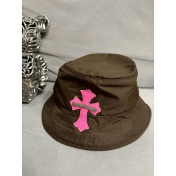 크롬하츠 Chrome Hearts Cross Chum Bucket Hat Brown&Pink