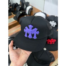 크롬하츠 Chrome Hearts Cemetery Trucker Hat Black&purple
