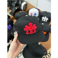 크롬하츠 Chrome Hearts Cemetery Trucker Hat Black&Red