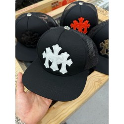 크롬하츠 Chrome Hearts Cemetery Trucker Hat Black&White
