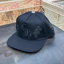 크롬하츠 Chrome Hearts Cross Patch Baseball Hat Black
