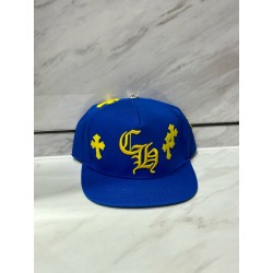 크롬하츠 Chrome Hearts Cross Patch Baseball Hat Blue&yellow