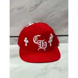 크롬하츠 Chrome Hearts Cross Patch Baseball Hat Red&White