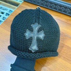 크롬하츠 Chrome Hearts Sex record Cashmere Beanie Black 53-60cm
