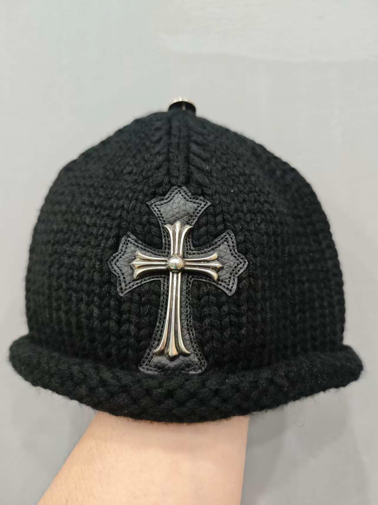 크롬하츠 Chrome Hearts Cashmere Beanie Black 53-60cm