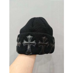 크롬하츠 Chrome Hearts Cashmere Beanie Black