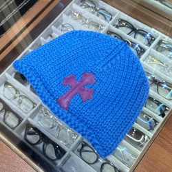 크롬하츠 Chrome Hearts Cashmere Beanie Blue&purple