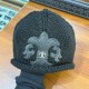 크롬하츠 Chrome Hearts Cashmere Beanie Black 53-60cm