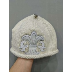 크롬하츠 Chrome Hearts Cashmere Beanie White 53-60cm