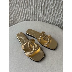 샤넬 CHANEL G47250 슬리퍼 gold