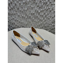 지미추 Jimmy Choo 플랫 White
