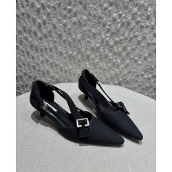 프라다 Prada Canvas pumps Black
