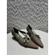 프라다 Prada Canvas pumps Dark green