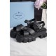 프라다 Prada Monolith Rubber Sandals Black