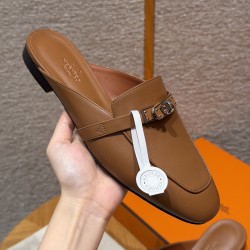에르메스 Hermes 188 Oz Mule Goatskin&37 Gold silver