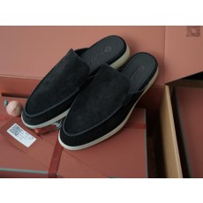 로로피아나 Loro Piana Babouche Walk Loafers Suede
