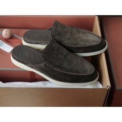 로로피아나 Loro Piana Babouche Walk Loafers Suede