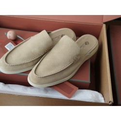 로로피아나 Loro Piana Babouche Walk Loafers Suede