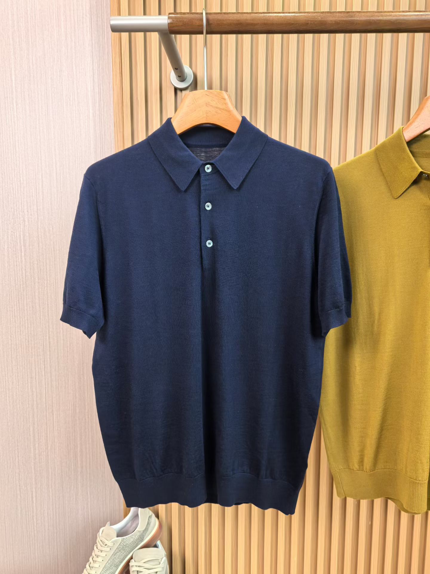 제냐 Zegna 반팔 티셔츠  UH15M9A3-POL-B09