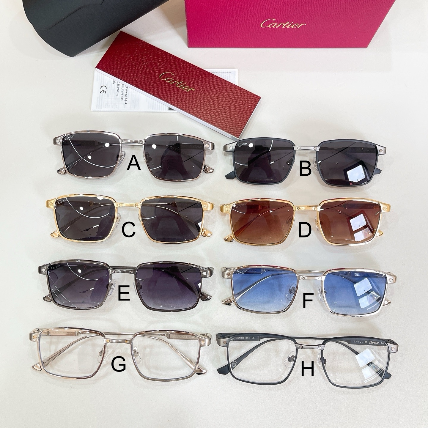 까르띠에 Cartier CT0613O 53口20-145