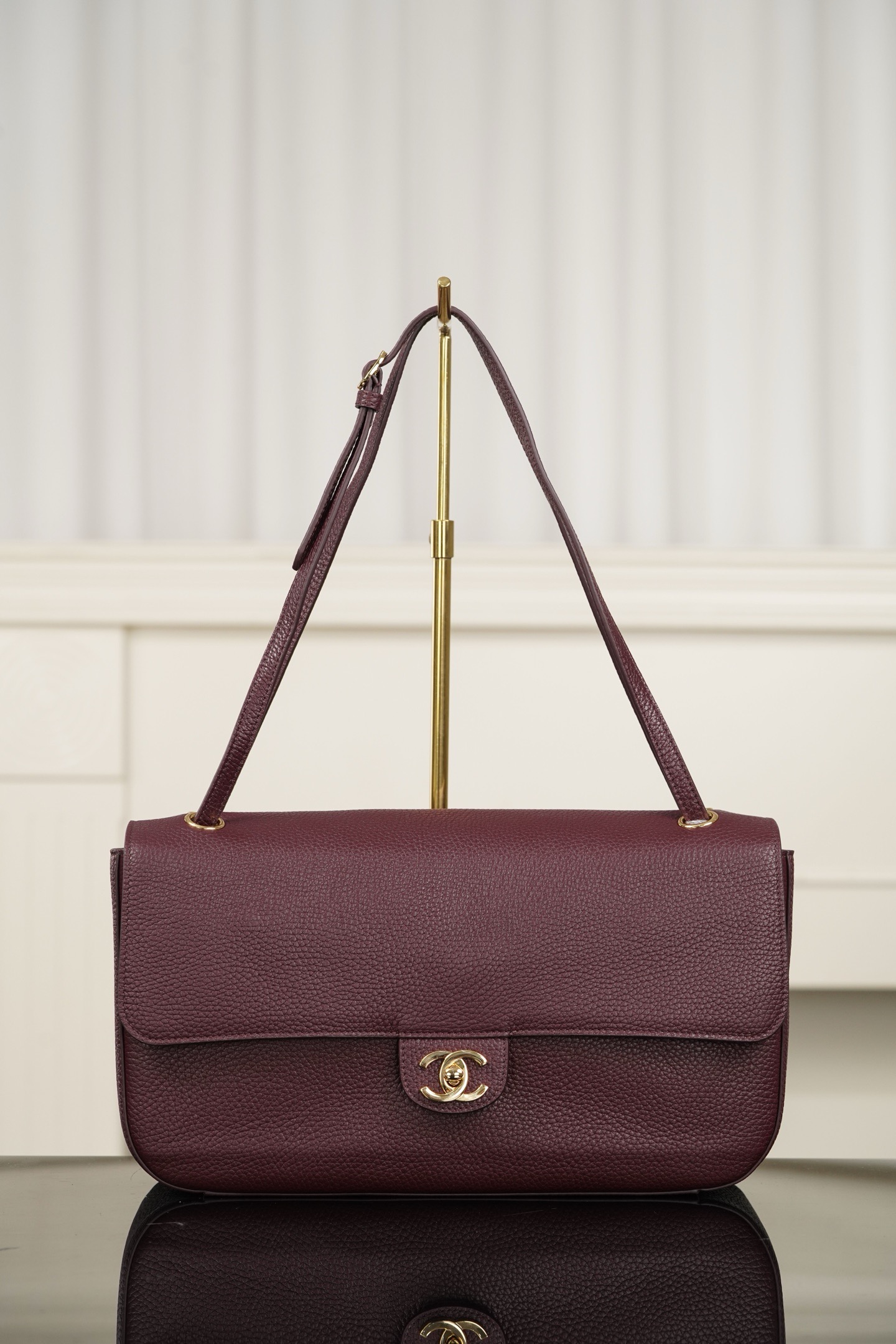 샤넬 Chanel 26s AS6231 Maxi Flap Bag Wine red 32cm