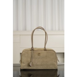 샤넬 CHANEL 26ss AS6211 Large Bowling Bag Apricot 35.5cm